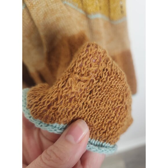 Free People Women's Sz. XS Peplum Polo Crochet Sleeveless Sweater - Picture 5 of 9